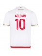 Billige AS Monaco Aleksandr Golovin #10 Hjemmedrakt 2025-26 Kortermet